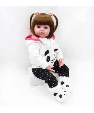 Reborn Baby Girl Dolls Clothes 18 inch Panda Outfits Accesories for 17-19 inch Reborns Doll Newborn Baby Girl Matching Clothi...