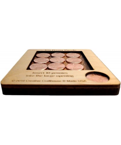 10 Penny Puzzle - A Circle Packing Problem - Ten Mint Pennies are Included $18.29 Brain Teaser Puzzles