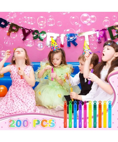 200 Pieces Mini Bubble Wands Bubble Party Favors Assortment Toys for Kids Themed Birthday Halloween Goodie Bags Carnival Priz...