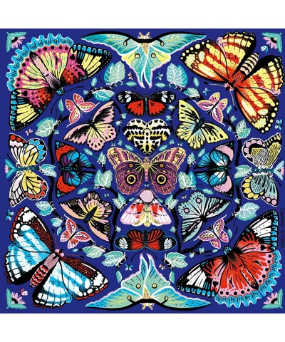 Kaleido-Butterflies Jigsaw Puzzle 500 Pieces 20” x 20” – Ages 8+ – Colorfully Arranged in a Kaleidoscope View Pattern – Fun a...