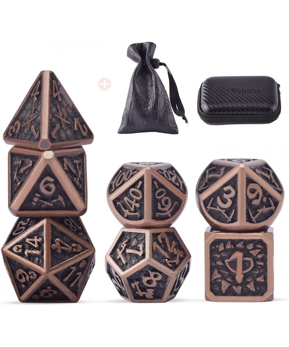 DND Metal Dice Set Polyhedral Dungeons and Dragons Dice 7PCS D&D dice Suitable for RPG Dice Game(with Storage Bag&Gift Case) ...