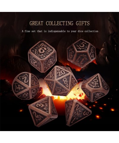 DND Metal Dice Set Polyhedral Dungeons and Dragons Dice 7PCS D&D dice Suitable for RPG Dice Game(with Storage Bag&Gift Case) ...