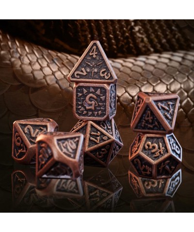 DND Metal Dice Set Polyhedral Dungeons and Dragons Dice 7PCS D&D dice Suitable for RPG Dice Game(with Storage Bag&Gift Case) ...