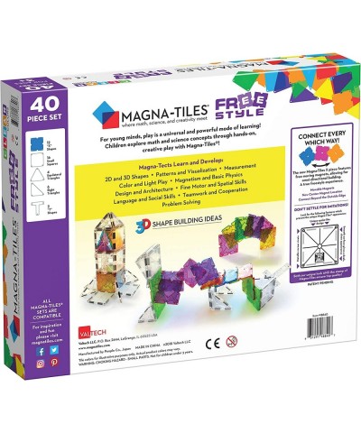 Magna-Tiles Freestyle Set The Original Magnetic Building Tiles For Creative Open-Ended Play Educational Toys For Children Age...