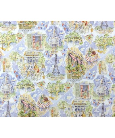 Melody Jane Dollhouse 'April in Paris' Miniature Print 1:12 Scale Scene Wallpaper $20.37 Dollhouse Accessories