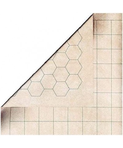 Megamat – Vinyl RPG Megamat – Smooth & Tough – 34.5 inches x 48 inches – Reversible 1-inch Squares & 1-inch Hexes – TTRPG RPG...