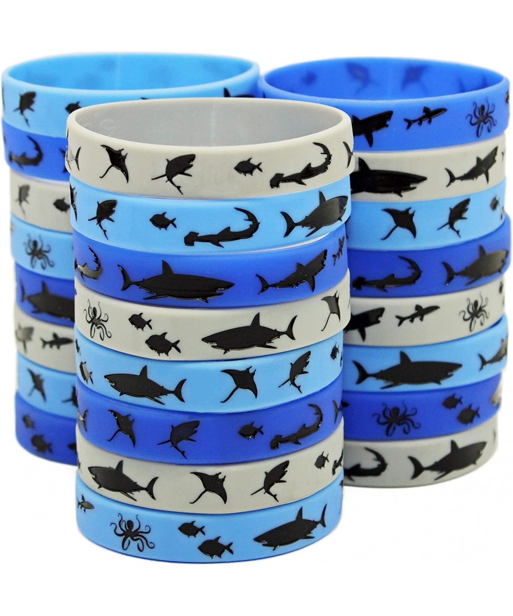 Shark Party Favors - Wristbands for Shark Themed Parties - Pack of 24! $23.51 Kids' Party Favor Sets