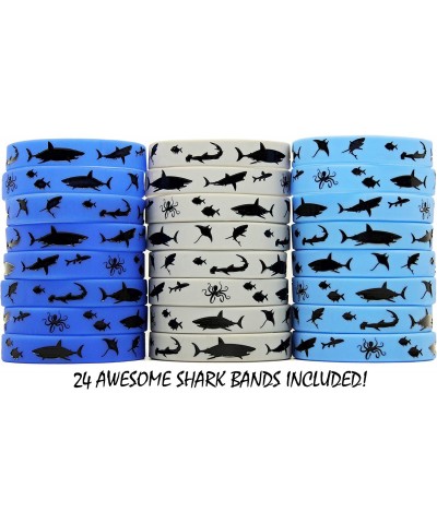 Shark Party Favors - Wristbands for Shark Themed Parties - Pack of 24! $23.51 Kids' Party Favor Sets