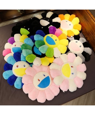 Colorful Plush Toy Sunflower Stuffed Doll Smiling Face Toy Cushion Pillow Home Bedroom Car Decoratio Ornaments Soft and Comfo...