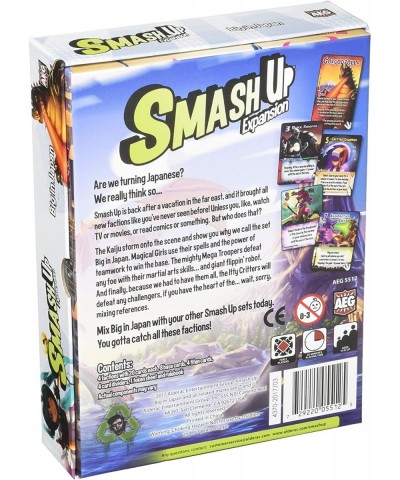 Smash Up Big in Japan Expansion - Board Game Card Game Kaiju Anime and More 2 to 4 Players 30 to 45 Minute Play Time for Ages...