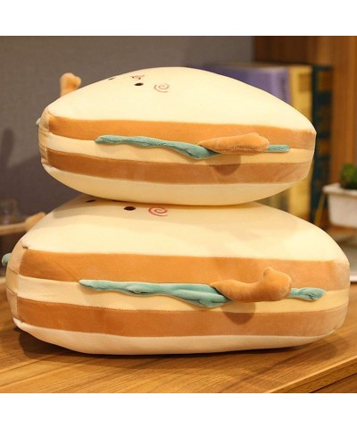 Lovely Sandwich Plush Toys Creative Simulation Sandwich Pillow Cartoon Bread Cushion Plush Doll PP Cotton Sofa Cushion Birthd...