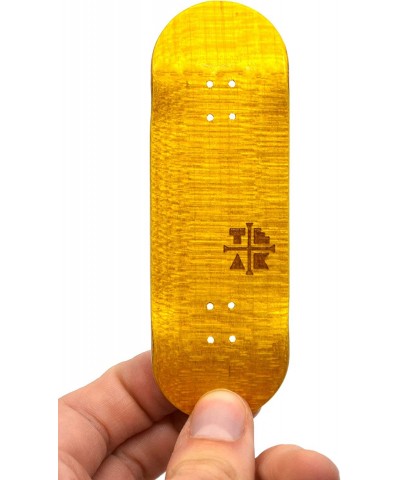 Prolific Wooden Fingerboard Deck Banana Yellow - 32mm x 97mm - Handmade Pro Shape & Size - Five Plies Wood Veneer - Includes ...