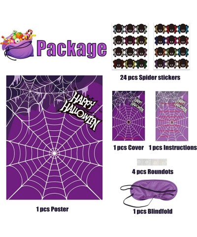 Joy Bang Halloween Party Games for Kids Pin The Spider on The Web Game Halloween Party Activities Spider Game Party Favors fo...