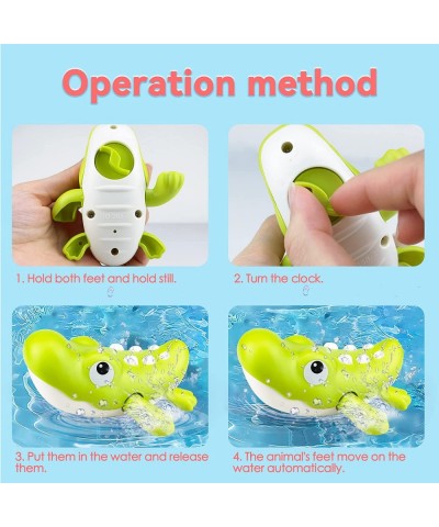 Bath Toys 7 Pack Swimming Wind Up Bath Toys for Toddlers 1-3 Sea Animals Floating Bathtub Toys Pool Toys for Bathtub Shower B...