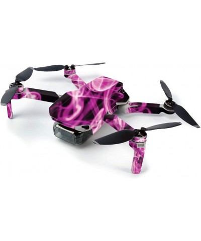 MightySkins Skin for DJI Mavic Mini Portable Drone Quadcopter - Pink Flames | Protective Durable and Unique Vinyl Decal wrap ...