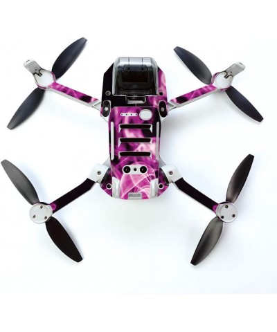 MightySkins Skin for DJI Mavic Mini Portable Drone Quadcopter - Pink Flames | Protective Durable and Unique Vinyl Decal wrap ...