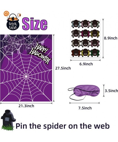 Joy Bang Halloween Party Games for Kids Pin The Spider on The Web Game Halloween Party Activities Spider Game Party Favors fo...