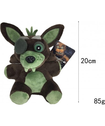 qichemaoy Nights at Freddyfts Figure Location Funtime Freddy Fazbear Foxy Plush Toy Keychain Collectible Plushie 7inch Green ...