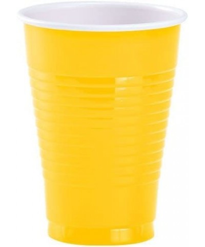 Plastic Party Cups - 12oz | Sunshine Yellow | Pack of 20 $14.83 Kids' Party Tableware