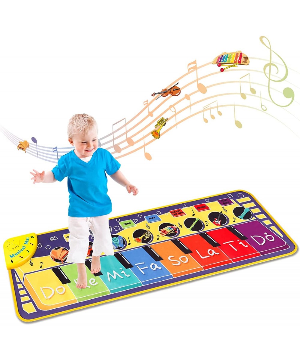 Piano Mat for Tolddler - 43.3'' Musical Dance Mat 26 Music Sounds 5 Modes Learning Toys for 1 2 3 Year Old Girl Boys Gift $26...