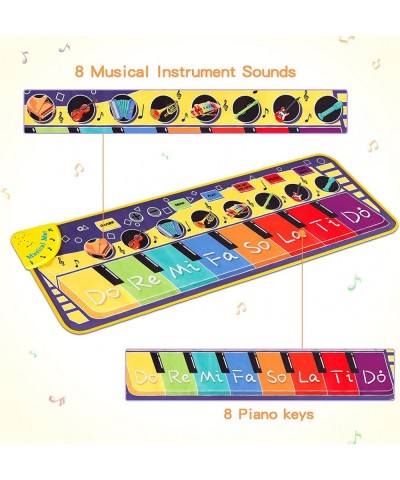 Piano Mat for Tolddler - 43.3'' Musical Dance Mat 26 Music Sounds 5 Modes Learning Toys for 1 2 3 Year Old Girl Boys Gift $26...