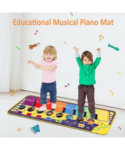 Piano Mat for Tolddler - 43.3'' Musical Dance Mat 26 Music Sounds 5 Modes Learning Toys for 1 2 3 Year Old Girl Boys Gift $26...