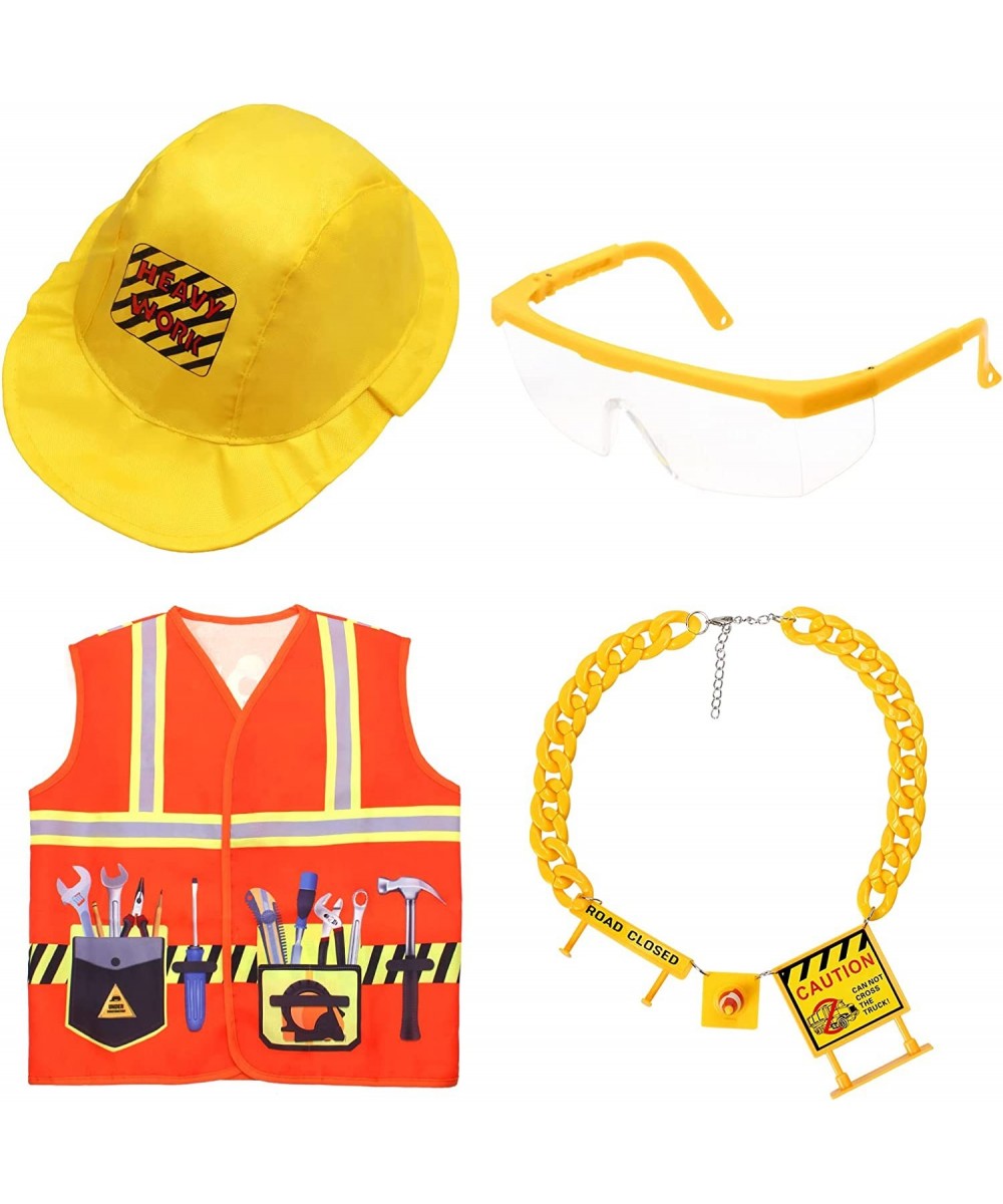 Kids Construction Worker Vest Hat Goggle Bracelet for Construction Birthday Halloween Party Dress Up Costume Gift $39.95 Kids...