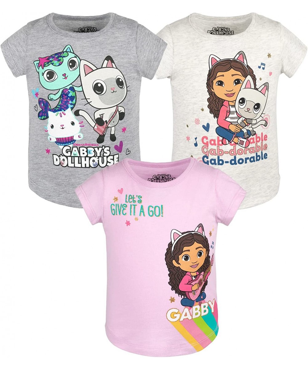 Pandy Paws Girls 3 Pack T-Shirts Toddler to Little Kid $38.56 Dollhouse Accessories