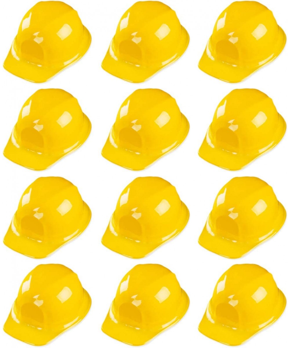 12 Pack Yellow Construction Hard Hat Plastic Birthday Party Supplies Worker Caps Set Halloween Costume Toy $16.97 Kids' Party...