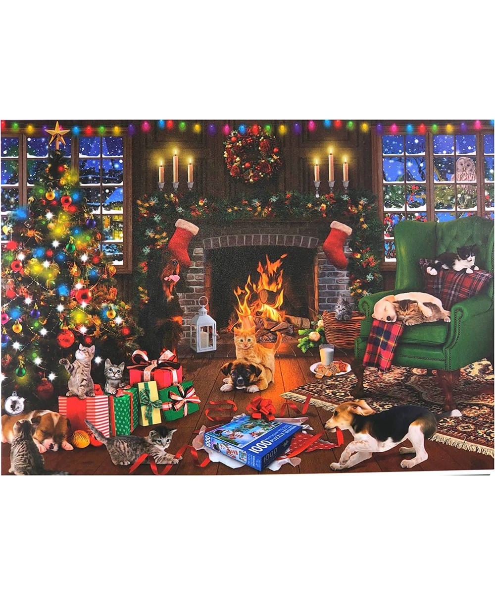 Paws Christmas Party Jigsaw Puzzles 1000 Pieces for Adults Teens and Kids $29.58 Jigsaw Puzzles