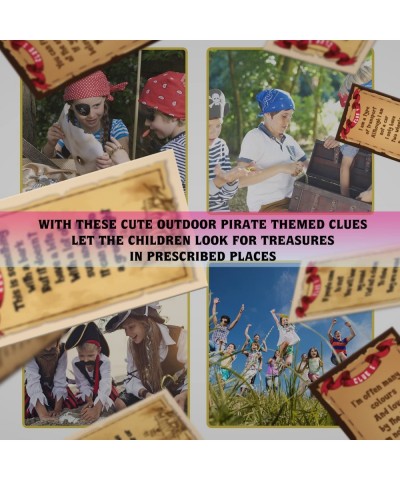 Outdoor Scavenger Hunt for Children(24 Cards with Envelopes) Pirate Scavenger Hunt for Teenagers Birthday Events Party Games(...