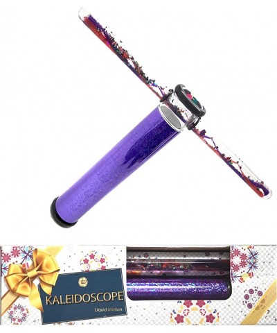 Liquid Kaleidoscope Tube - Glitter Wand Kaleidoscope-Continuous Movement Kaleidoscope 9 Inch (ONE Random Colored in Gift Box)...