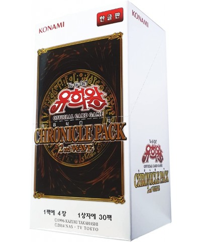 Yugioh Official Cards / Chronicle Pack 2nd Wave Booster Box Korean Ver / 30 Packs / 4 Cards in 1 Pack $49.25 Card Games