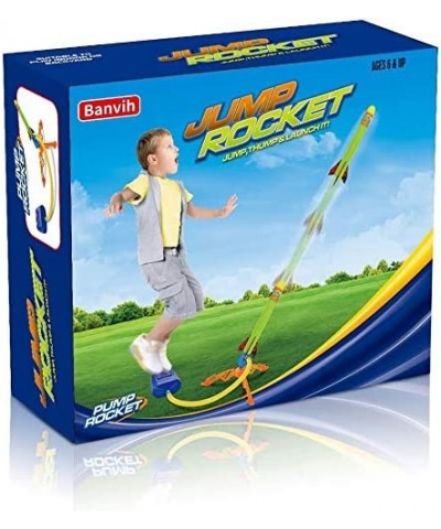 Rocket Launcher for Kids Toddlers Outdoor Toys Game Activities 6 Foam Air Rockets Stomp Launch Pad Launch up to 120+ ft Kids ...