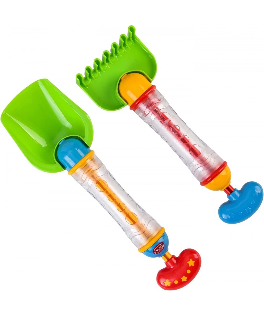 Beach Sand Toys 2Pack Beach Water Spray Digging Sand Shovel Rake Two in One Water Pump Toys Summer Swimming Pool Beach Party ...