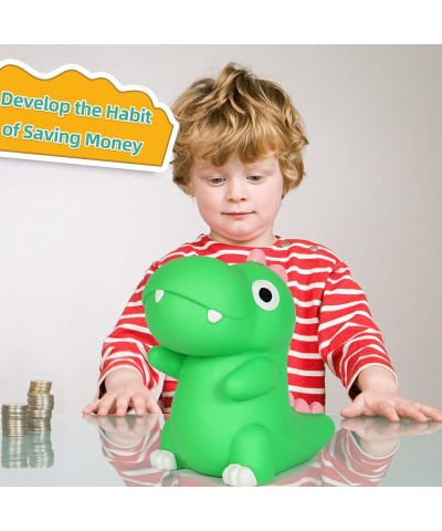 Large Dinosaur Piggy Bank Shatterproof Tyrannosaurus Rex Money Bank First Coin Bank & Birthday Gift Kids Boys Girls Home Deco...