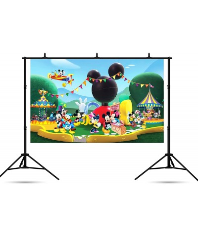 Mickey Mouse Clubhouse Backdrop for Birthday Party Decorations Park Baby Shower Background Cake Table Supplies Theme Banner 5...