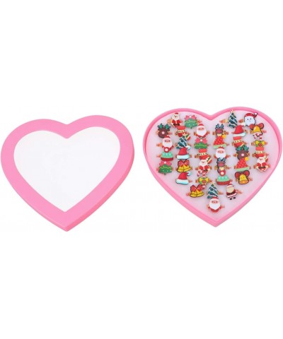 36PCS Christmas Rings for Kids Cute Design Rings Toys for Girls $17.26 Kids' Dress-Up Accessories