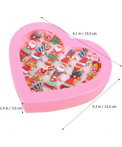 36PCS Christmas Rings for Kids Cute Design Rings Toys for Girls $17.26 Kids' Dress-Up Accessories