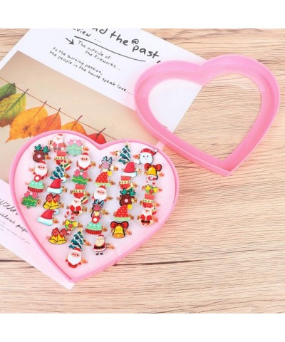 36PCS Christmas Rings for Kids Cute Design Rings Toys for Girls $17.26 Kids' Dress-Up Accessories