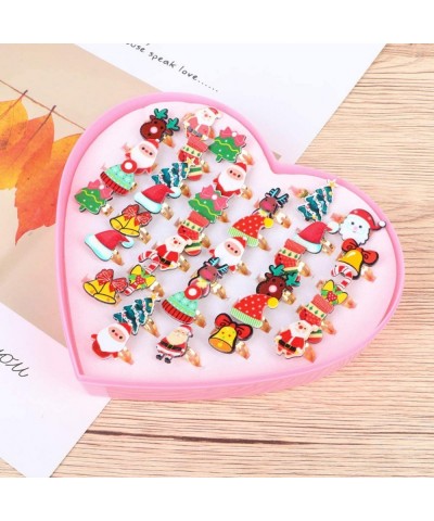 36PCS Christmas Rings for Kids Cute Design Rings Toys for Girls $17.26 Kids' Dress-Up Accessories