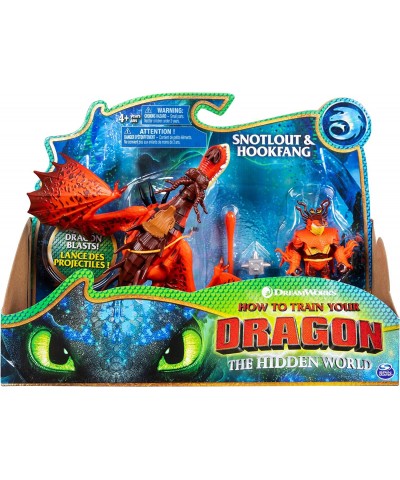 Dreamworks Dragons Hookfang and Snotlout Dragon with Armored Viking Figure for Kids Aged 4 and Up $43.70 Action Figures