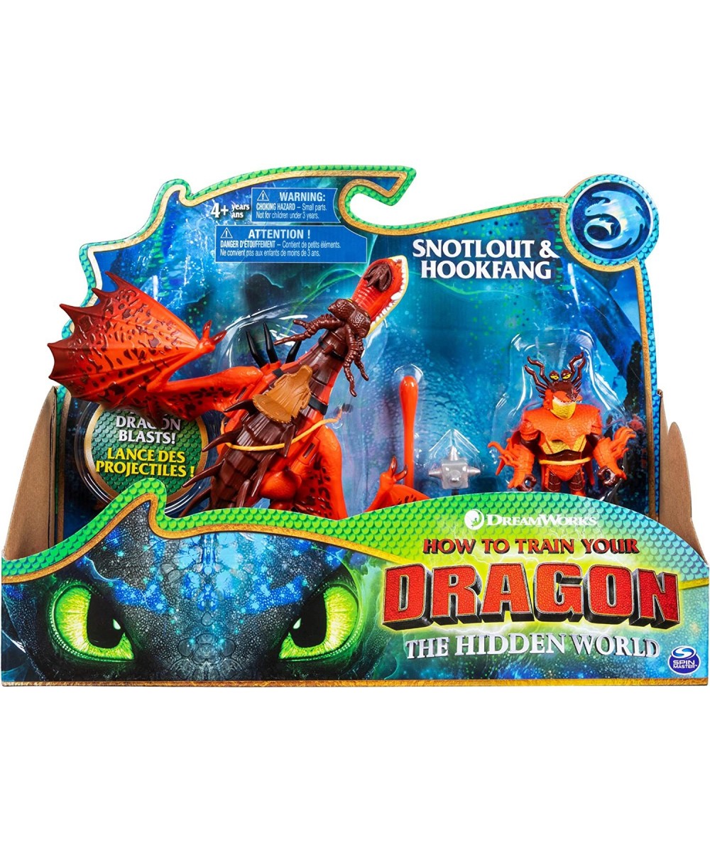 Dreamworks Dragons Hookfang and Snotlout Dragon with Armored Viking Figure for Kids Aged 4 and Up $43.70 Action Figures