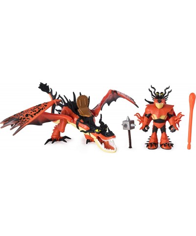 Dreamworks Dragons Hookfang and Snotlout Dragon with Armored Viking Figure for Kids Aged 4 and Up $43.70 Action Figures