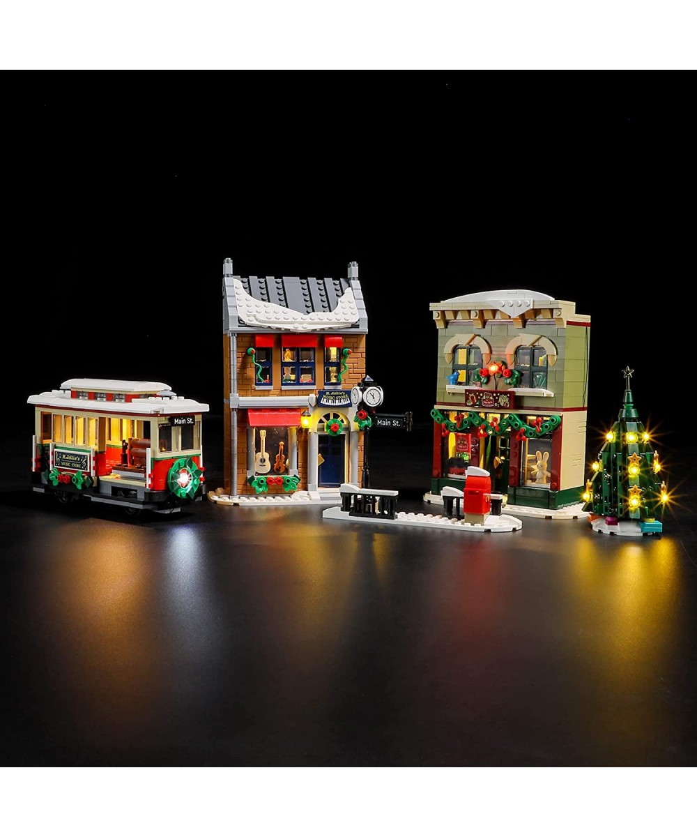 Light for Lego-10308 Christmas-High-Street - Led Lighting Kit Compatible with Lego Building Blocks Model - NOT Included The M...