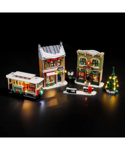 Light for Lego-10308 Christmas-High-Street - Led Lighting Kit Compatible with Lego Building Blocks Model - NOT Included The M...