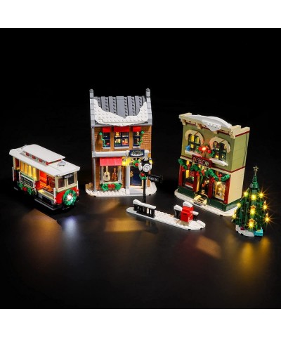 Light for Lego-10308 Christmas-High-Street - Led Lighting Kit Compatible with Lego Building Blocks Model - NOT Included The M...