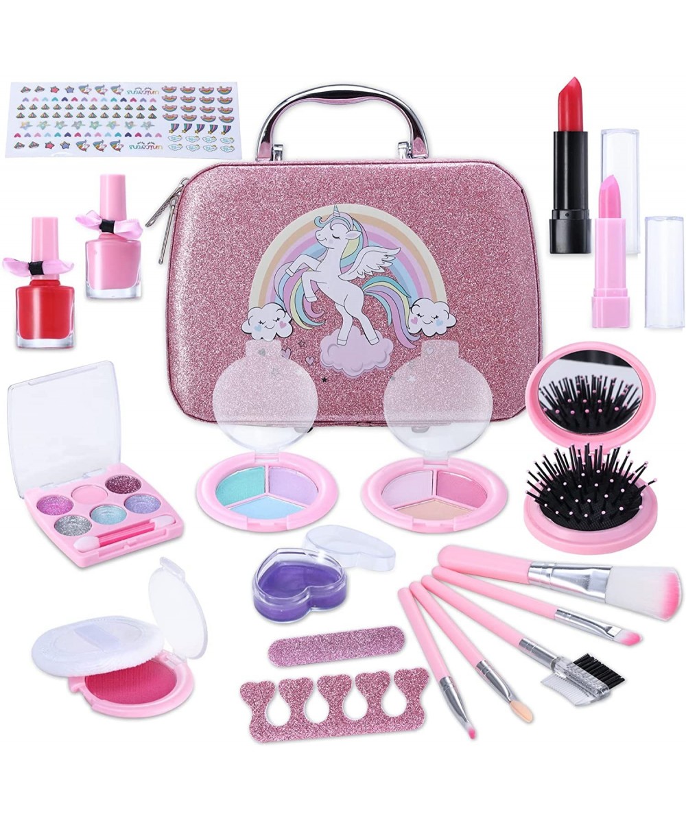 Kids Makeup Kit for Girls Washable Makeup Set Toy with Real Cosmetic for Little Girl Children Christmas Birthday Gift Makeup ...