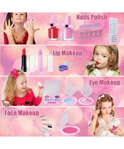 Kids Makeup Kit for Girls Washable Makeup Set Toy with Real Cosmetic for Little Girl Children Christmas Birthday Gift Makeup ...