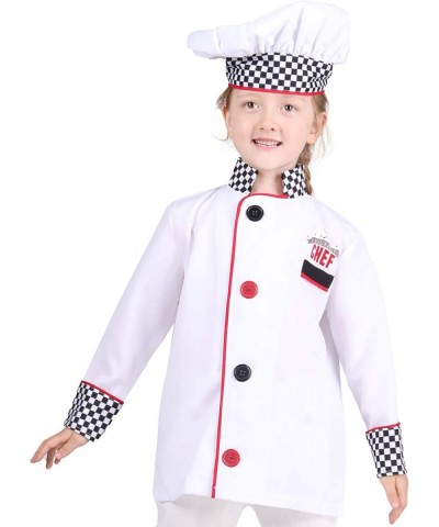 Kids Chef Costume Boys Role Play Costume Pretend Play Chef Costume for Boys and Girls 3-8T $31.61 Kids' Costumes